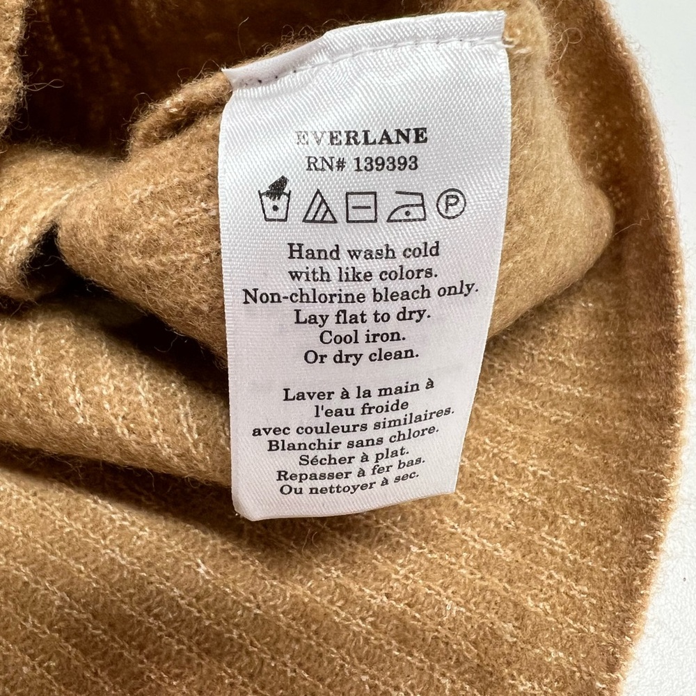Everlane The Cozy Stretch Tank in Camel Crop Top Size XS New With Tags - Picture 12 of 13